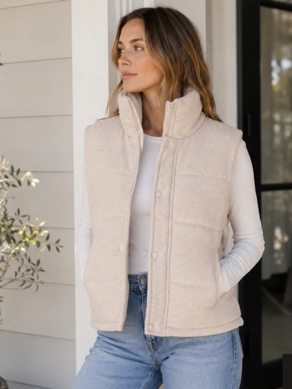 Parke Cora Knit Puffer Vest XL